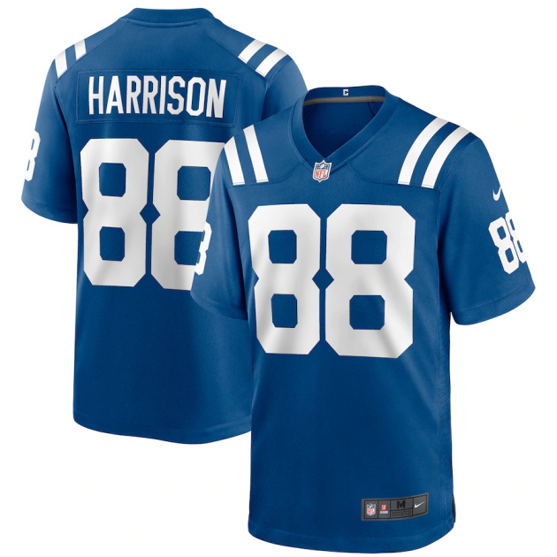mens nike marvin harrison royal indianapolis colts game retired player jersey